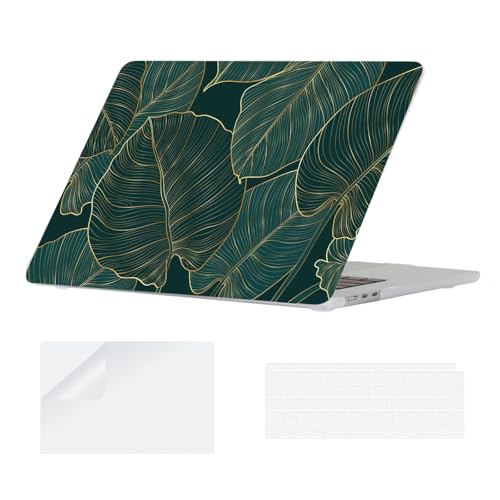 Carcasa MacBook Air 15 M2 A2941 resistente a arañazos con acceso a Touch ID y diseño de hoja