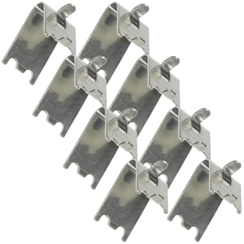 TEHAUX Abrazadera Inoxidable para Congelador Ganchos de Soporte para Refrigerador Clips para Estantes de Congelador 8 Piezas