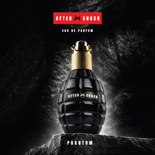 Image of Aftershock Phantom Eau De Parfum for Men 100ml | Long Lasting Perfume | Oud Tobacco Woody Amber Fragrance with Warm Spicy, Smoky Notes | Masculine Luxury Scent for Daily & Evening Occasions