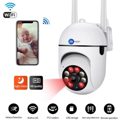 Maizic Smarthome Mini Fox 5MP UHD Wi-Fi Outdoor CCTV Camera for Home with Color Night Vision, Motion Tracking, Two Way Talk and Multi Users View, 2 Years Warranty view 2