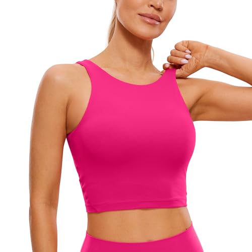 Image of CRZ YOGA Womens U Back Sports Bras | Light Support, Removable Pads, Yoga, Extremely Soft, U Back, Wide Straps, for Women