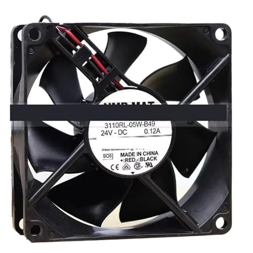 Ventilador de refrigeración 80mm de 24V para sustitución de extractores ruidosos