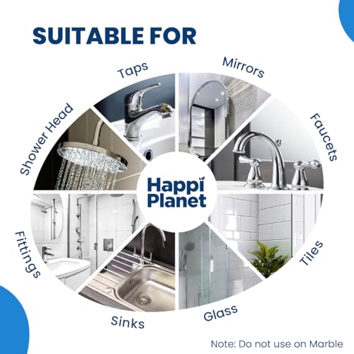 Image of Happi Planet | Tap Cleaner & Limescale Remover and Herbal Floor Cleaner Combo Pack | India's 1st Foaming Formulation Tap Cleaner for Reduced Scrubbing Effort & Floor Cleaner- Powered by Neem