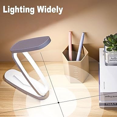 Image of ANKRI Foldable White LED Desk Lamp Dimmable Table Lamp Reading Lamp with USB Charging Port 3 Colour Mode Touch Control Eye Caring for Study Work Power Outage | Pack of 1
