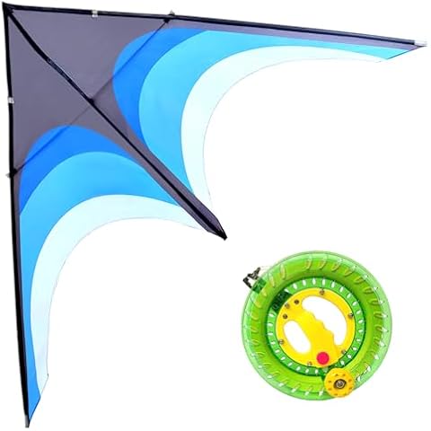 Kaiciuss Huge Delta Kite for Adults with 8.7in Kite String Reel Winder, 300ft Kite Handle Cover