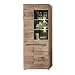 Produktbild Stella Trading BELLANO Vitrine in Viking Eiche Optik, Graphit - Moderner Vitrinenschrank mit LED-Beleuchtung und viel Stauraum - 80 x 202 x 38 cm (B/H/T)