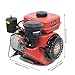 TBVECHI Diesel Engine, 196cc Engine 4 Stroke Single Cylinder Engine Vortex Oil System Air Cooling 2.2kw (Red)