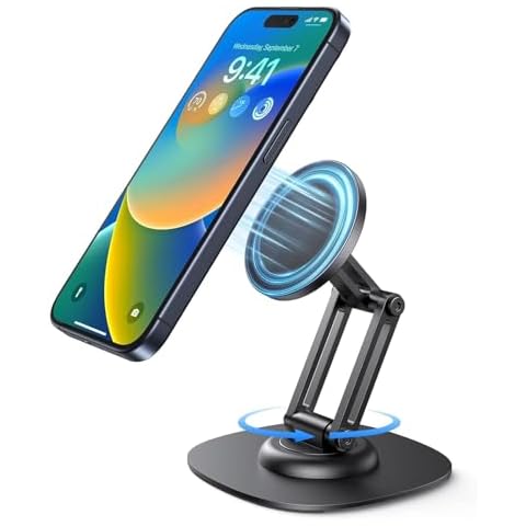 WeThinkeer Magnetic Phone Holder, 360 Degree Adjustable Cell Phone Stand Cover