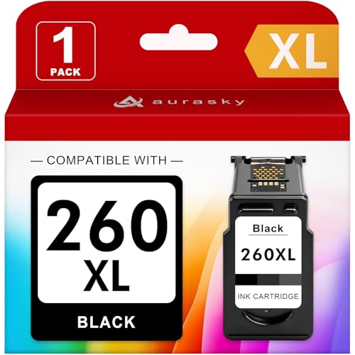 Image of 260XL PG-260XL Black Ink Cartridge Replacement for Canon 260 PG-260 PG 260 XL Black Compatible with Pixma TS6420a TS6420 TR7020a TS5300 TS5320 TR7020 Printer Ink Cartridges (1 Black)