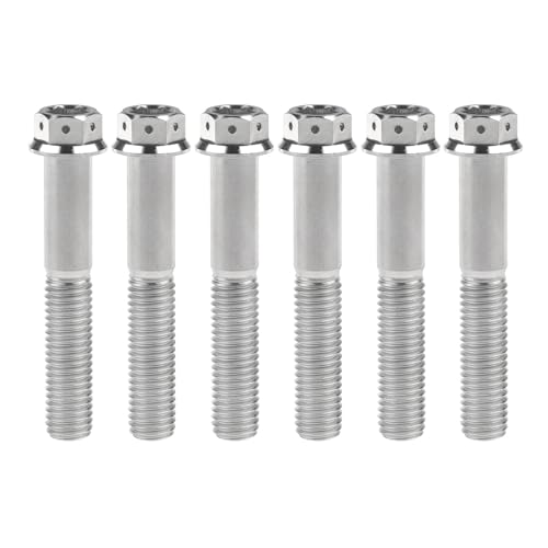 Boulon en titane M10 visserie hexagonale à embase pour pièces mécaniques