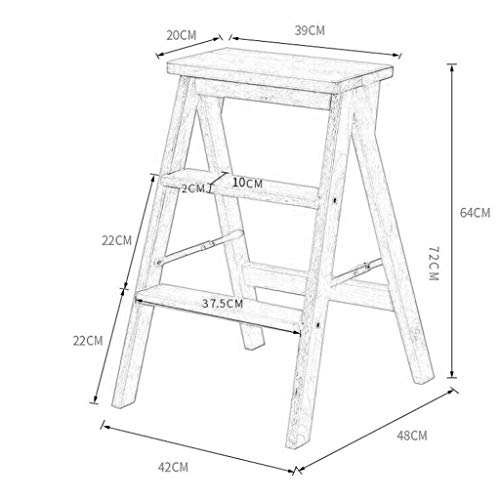 Chaise d'échelle mobile et tabouret d'échelle pliable - 3