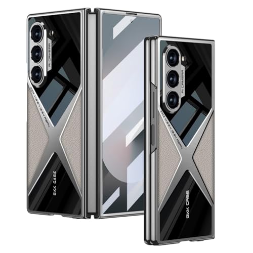 Coque Samsung Galaxy Z Fold6 étui mince gris clair idéal pour le bureau au quotidien