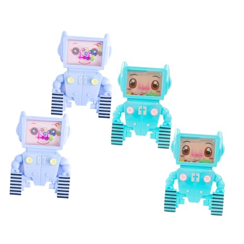 GALPADA 4 Pcs Handheld Water Game Robot Shape Interactive Game for Fun Creative and Design for Parties and Travel