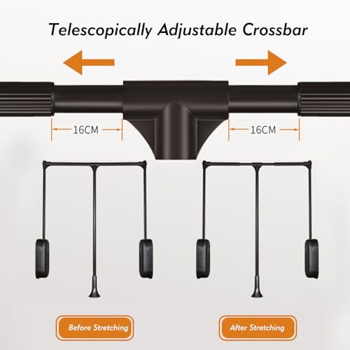 Tringle à vêtements extensible en aluminium pour dressing organisé