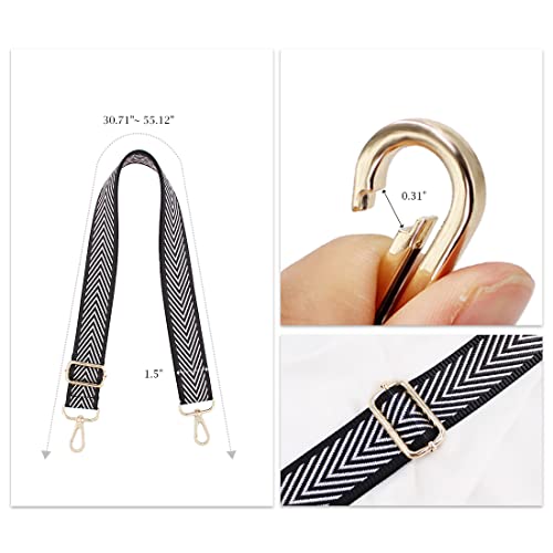 Image of TANOSII Wide Purse Strap Adjustable Replacement Shoulder Crossbody Strap Handbag Strap