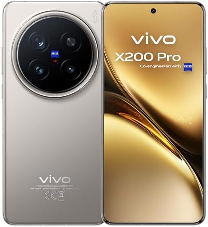 vivo X200 Pro 5G Smartphone, 16GB RAM + 512GB ROM, Pantalla AMOLE...