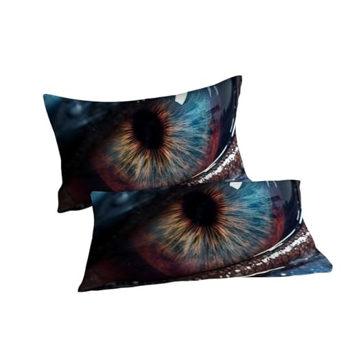 Housse de couette lit double anti-plis imprimé animaux 3D