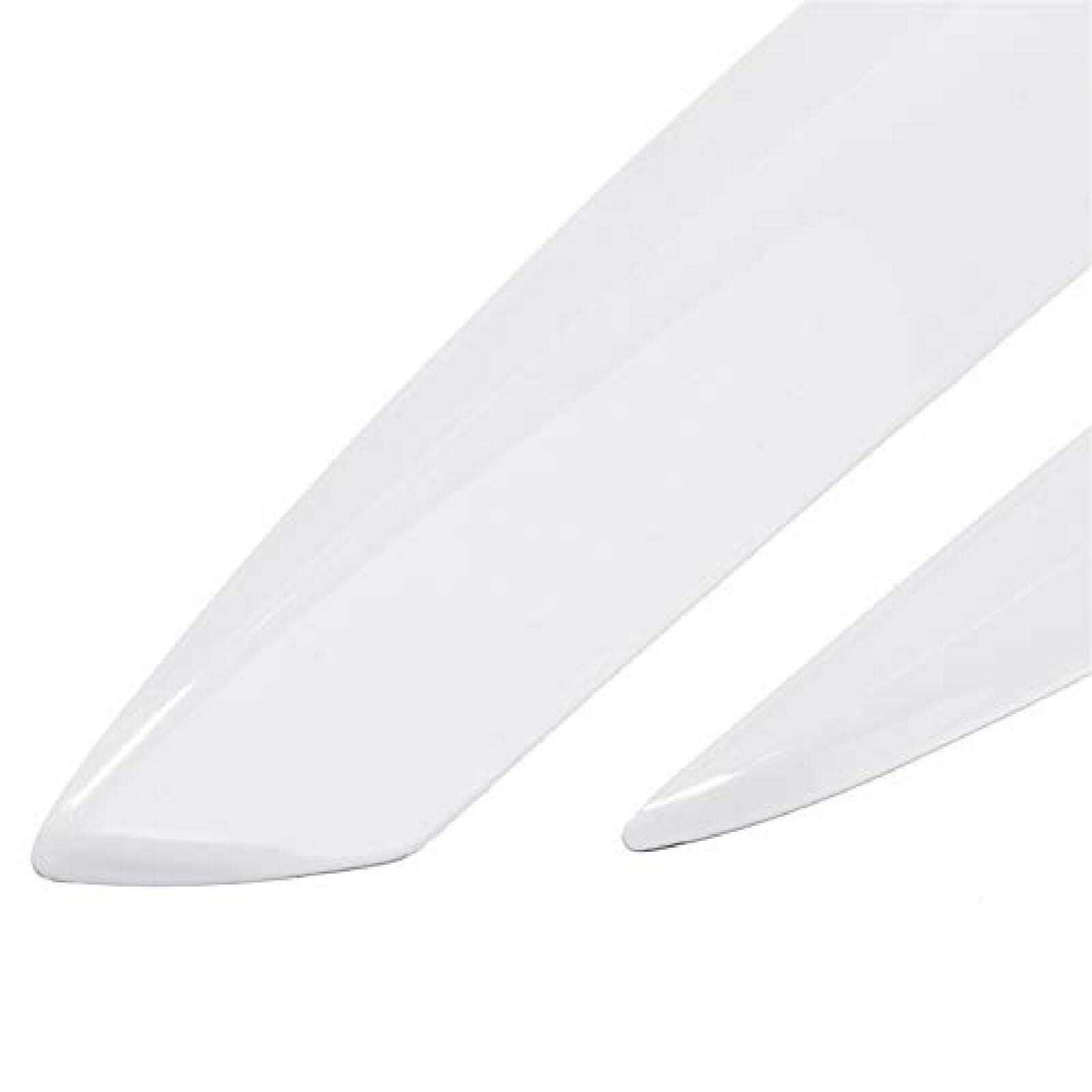 Coppia Copri Sopracciglia Fari Per VW Golf 7 GTI 2013-2018 - In ABS, Colore Bianco, Adesivi