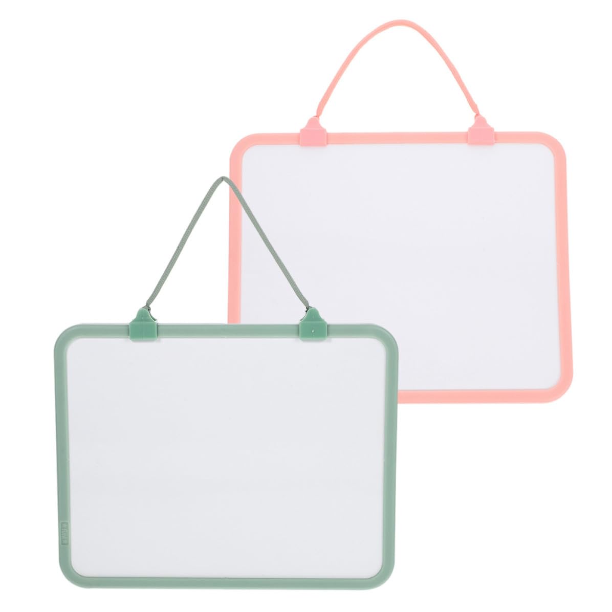 Ciieeo 2pièces Tableau Effaçable Double Face avec Corde Amovible pour Bureau et École Planche à Écrire Multifonctionnelle Légère et Pratique