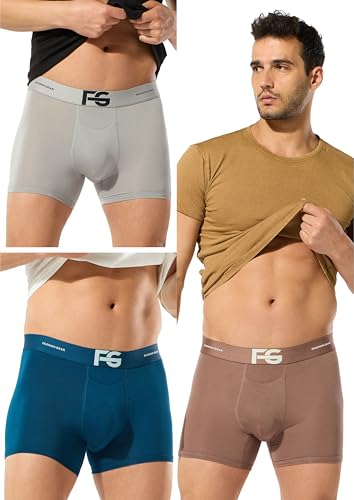 Image of ESSA Men's Ultra-Soft Modal Trunk Underwear | Moisture-Absorption with 4-Way Stretch | Breathable Contour Pouch, Microfiber Waistband with Spandex
