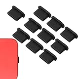 Générique Type C Dustproof Plug - 10pcs/Set Silicone Charging Port Dust Protector,Dustproof C-Type Port Protection Plugs for Computer Laptop Camera Tablets
