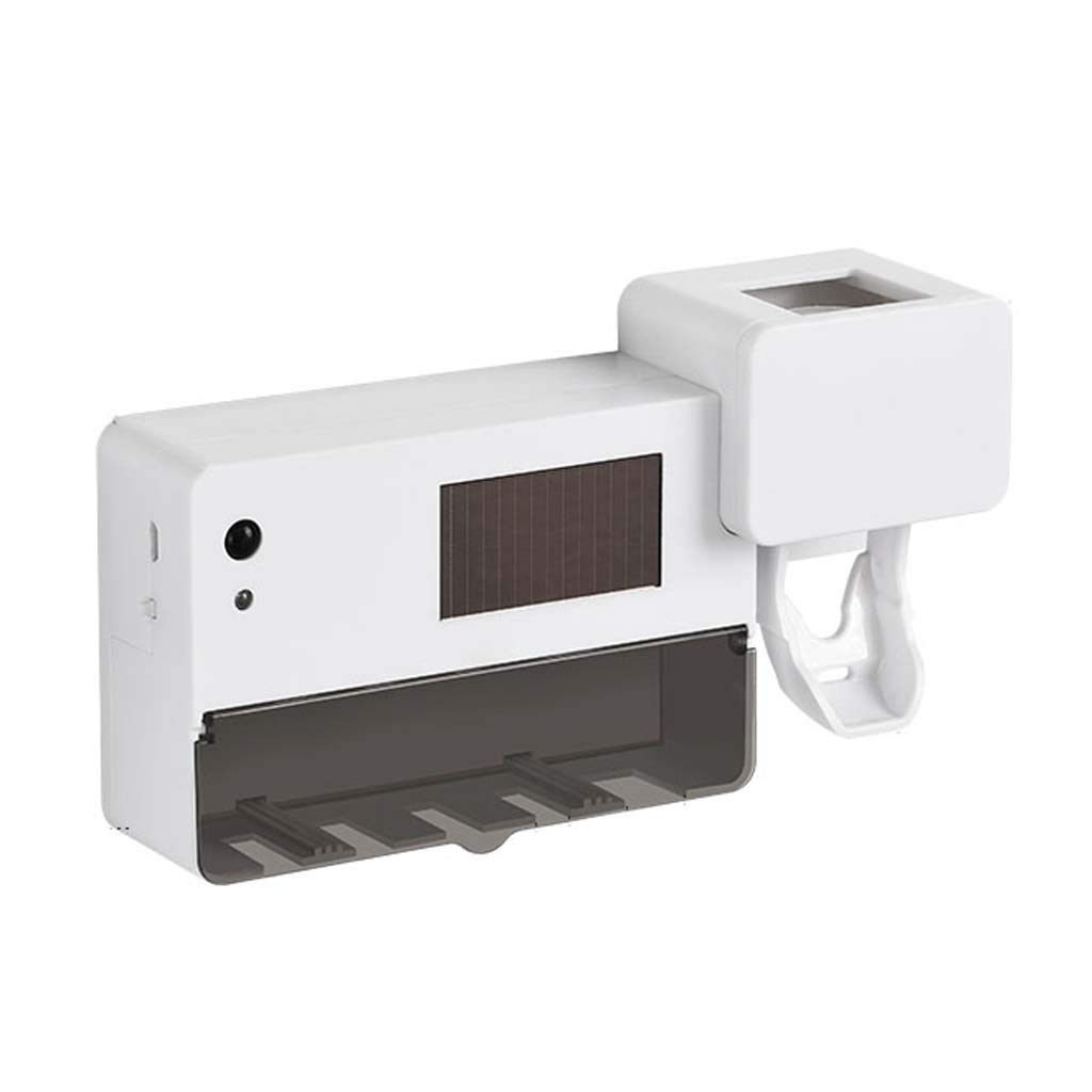 TJH Smart - Supporto per la disinfezione degli spazzolini da Denti, da Parete con Raggi UV, sterilizzatore per spazzolini da Denti elettrici, Installazione Senza perforazioni