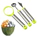 Xrten Set di coltelli da Frutta in Tre Pezzi,Set di scavino per Frutta，Acciaio Inossidabile Coltello per Melone/Coltello da Intaglio