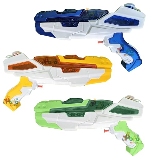 Image of Holi Godslayer Water Gun | with Free Balloons | Yellow | Assorted | Long Squirt Flow | PoPo Toys