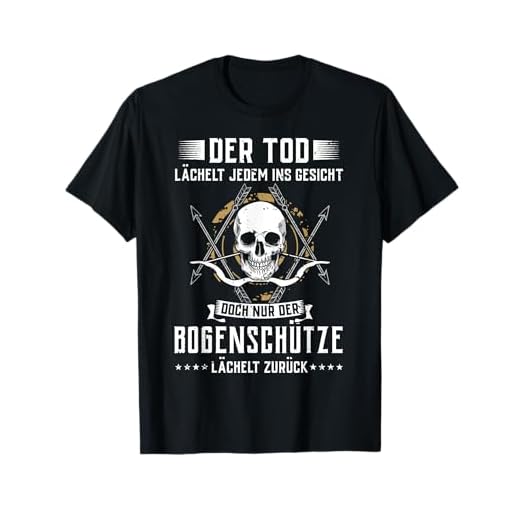 Bogenschießen Geschenk Bogen Pfeil Männer Schützenverein T-Shirt
