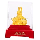 Décorations en forme de lapin - la figurine de lapin est petite et légère, peut être facilement placée et déplacée, idéale pour les amis lors du festival du nouvel an, du lapin du festival du printemps