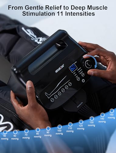 Image of CINCOM Air Compression Recovery System，Sequential Leg Compression Massager | 6-zone sequential boots, 11 intensities, 3 modes. Relieves RLS, edema, fatigue. Ideal for circulation & fast recovery