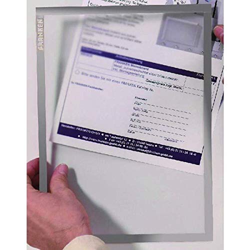 Franken Magnetic Document Holder A4 Grey (Pack of 5) ITSA4M/5 12 FINCHLEY Pen Free