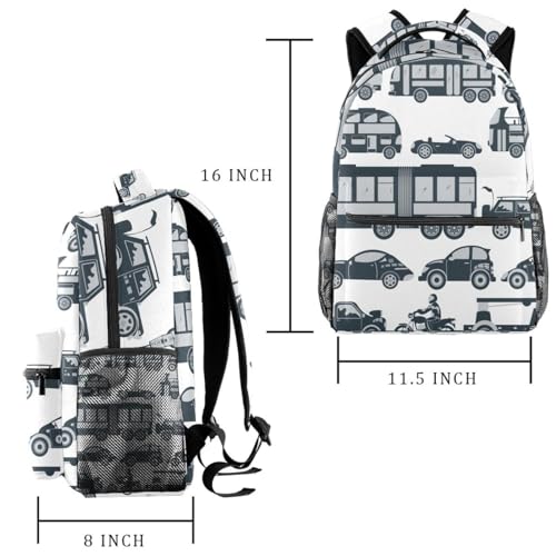 Sac à dos d'école multicolore 40cm pour adolescents et filles