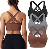 BLUELILY Sujetadores deportivos para mujer, XXL