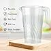 Dining Collection Clear Plastic Pitcher – 52 oz – 2 Pack - Round Elegant Design -Easy Pour – Durable Plastic Pitcher for all Occasions