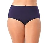 Anne Cole Women's Plus-Size Colorblast High-Waist Tummy-Control Bikini Bottom