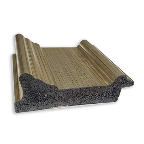 Amanti Art Full Body Framed Floor Leaner Mirror, Glass Size 24X60, Colonial Light Gold #TOP1