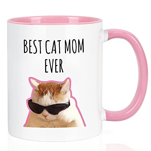Maustic Best Cat Mom Ever Mug, Best Cat Mom Gifts...