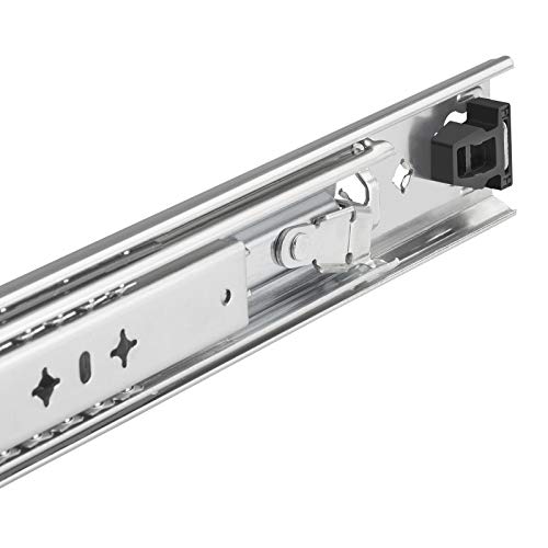 1 Paar SOTECH Schwerlastauszüge KV2-100-H53-L800-LC 800 mm mit Lock-in/out Einrastfunktion mit blauem Hebel Schwerlast-Vollauszug belastbar bis 100 Kg