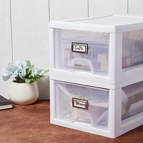 9 Pack Small Self Adhesive Metal Bookplates For Books, Drawers, Horizontal Label Holder For Drawer, File Cabinet, Shelves, Classroom, Library, Office (2 X 1 Inches) #TOP4