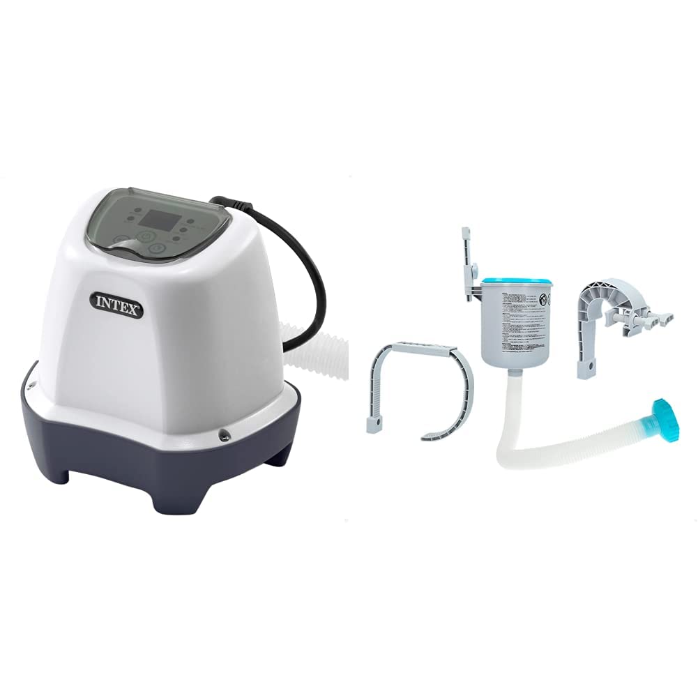 Intex 26662 Generatore Salino di Cloro per Piscine Piccole Metal Frame e Prism Fino & Surface Skimmer - Deluxe Wall Mount Surface Skimmer - Suspension Skimmer
