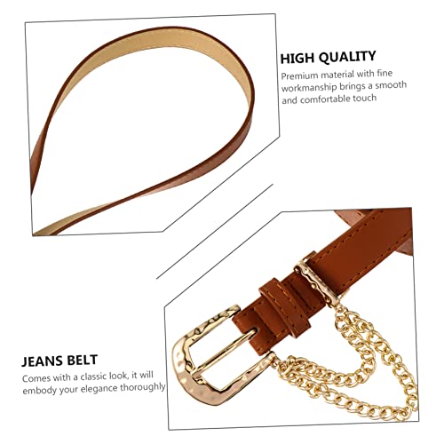Didiseaon 1Pc Chic Waist Belt with Stylish Chain Design Versatile Accessory for Jeans Parties and Dance Performances Comfortable Fit with3