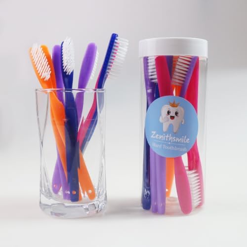 Zenithsmile 12 Pcs Super Hard and Firm Toothbrush for Adult, Deep Cleaning Manual Toothbrush - 2