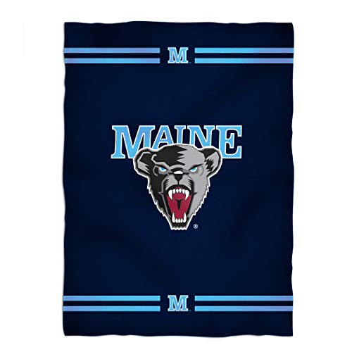 Vive La Fete College Blanket, Officially Licensed Maine Black Bears, Warm & Lightweight Throw Measuring 40" X 58" from