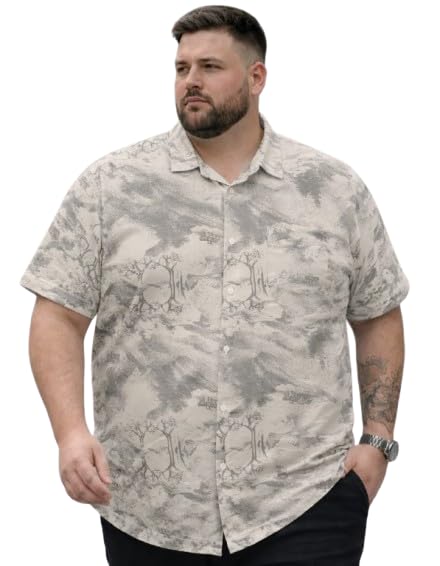 Men Plus Size Casual Shirt Whith Pocket-image-37