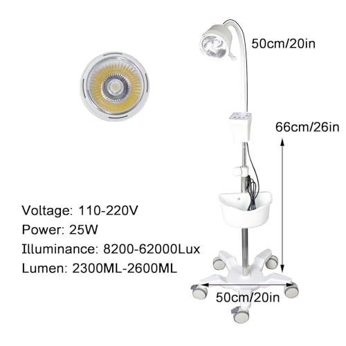 Lampe d'examen LED orientable à hauteur variable pour cabinet médical - 2