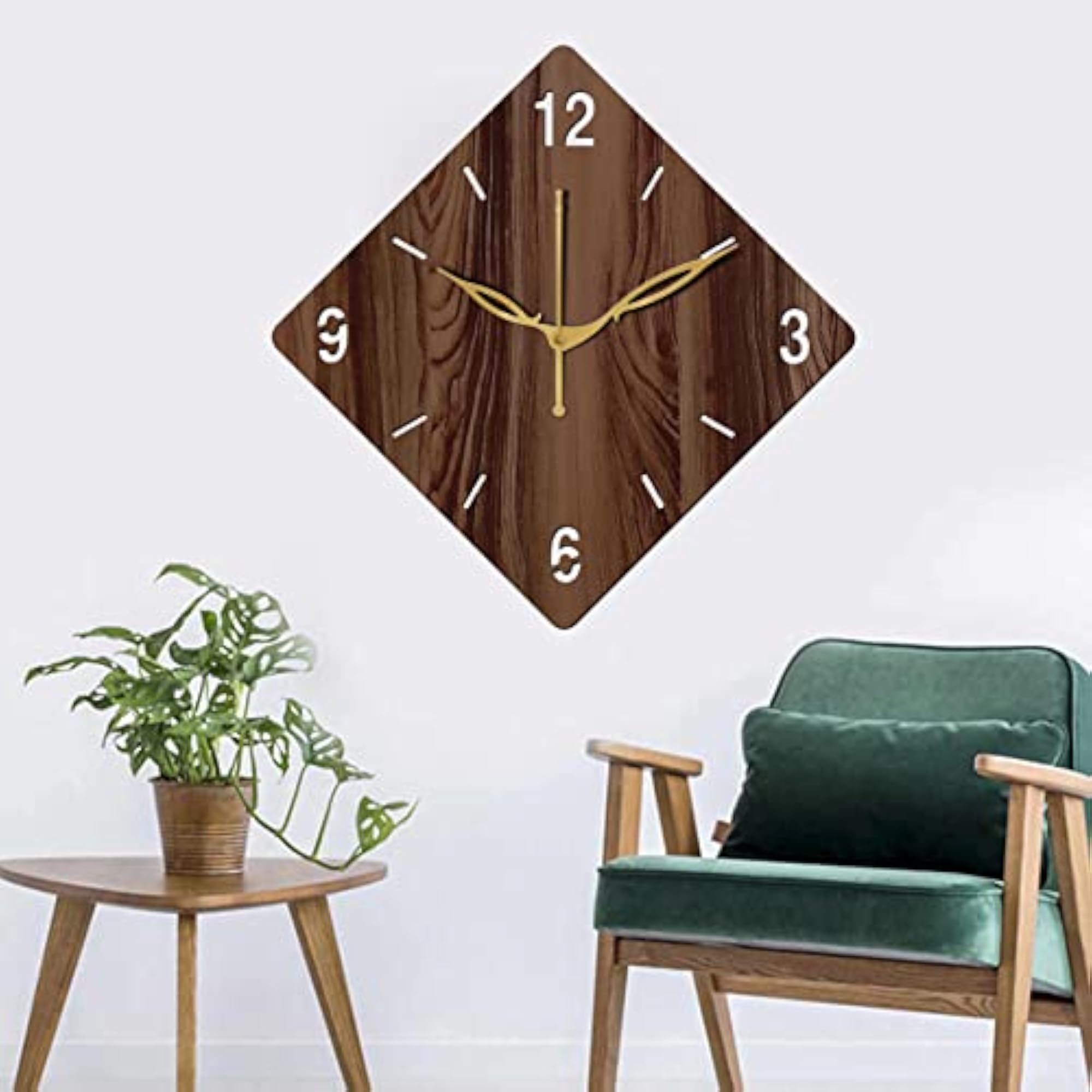 10 Inch Wenge Wooden Wall Clock, Small Size