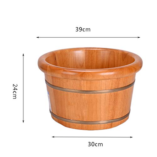 Bañera de pies de madera de roble para spa miniatura 7