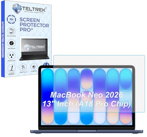 Image of ScreenGuard Compatible With MacBook Neo 2026 13 inch Inch (A18 Pro Chip A3404) Flexible Fiber 9H Hardness Screen Protector Not a Tempered Glass,