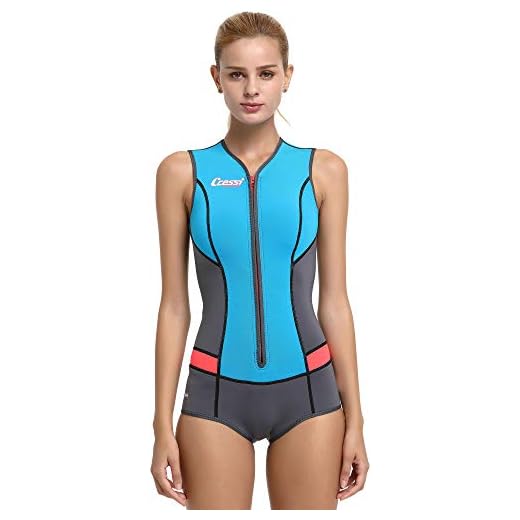 Cressi Idra Neoprene Swimsuit 2mm - Damen Swimming Wetsuit Neopren Badeanzug 2mm Neoprenanzug